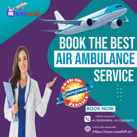 pick-air-ambulance-in-bangalore-by-medilift-for-serious-patient-rescue-big-0