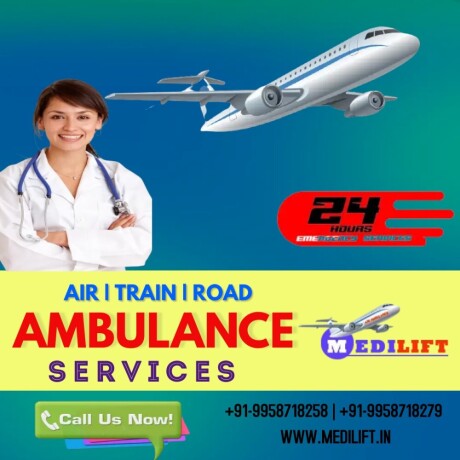 pick-rescue-air-ambulance-service-in-dibrugarh-via-medilift-with-unconventional-support-big-0