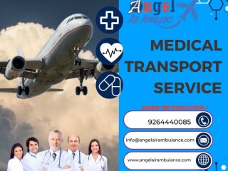 Take the Commendable Medical Air Ambulance Services in Kolkata by Angel